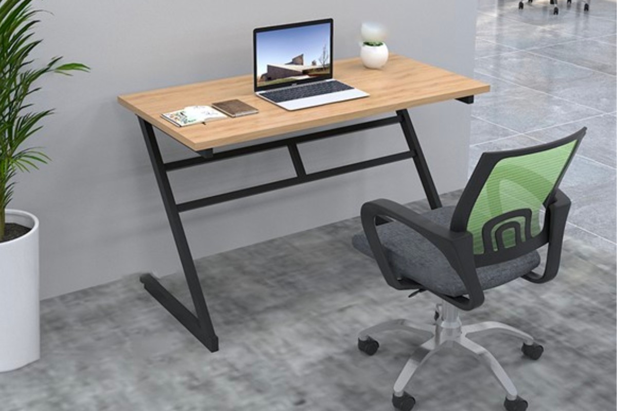 Bàn làm việc chân sắt chữ Z