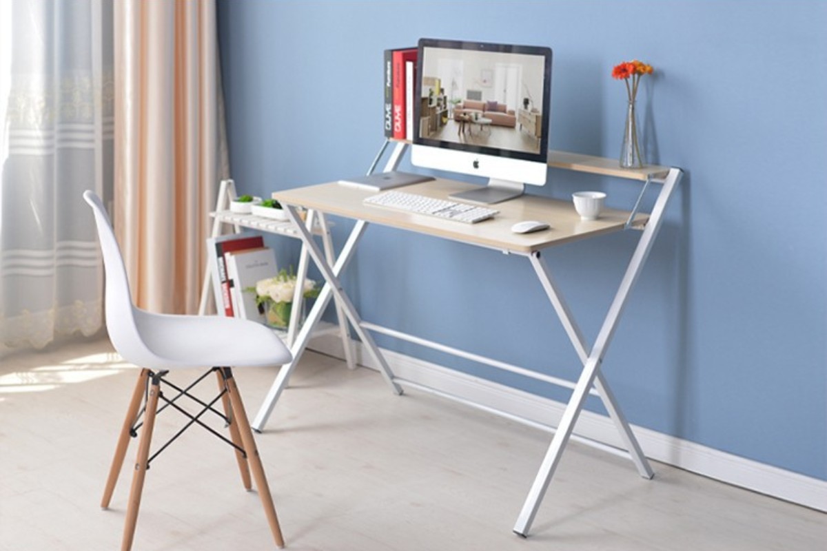 Bàn làm việc 2 tầng gấp gọn