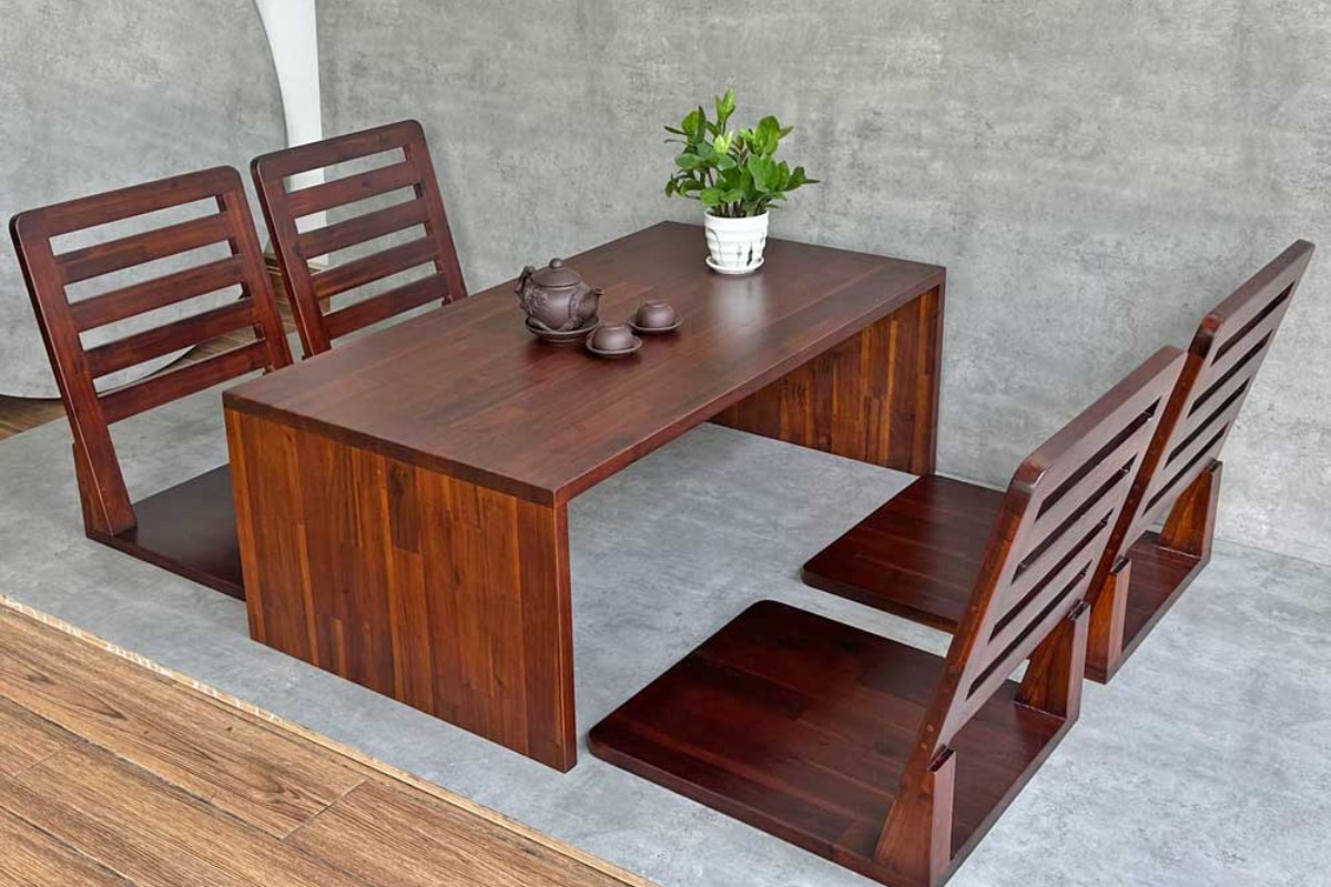 Bàn làm việc ngồi bệt kiểu Nhật