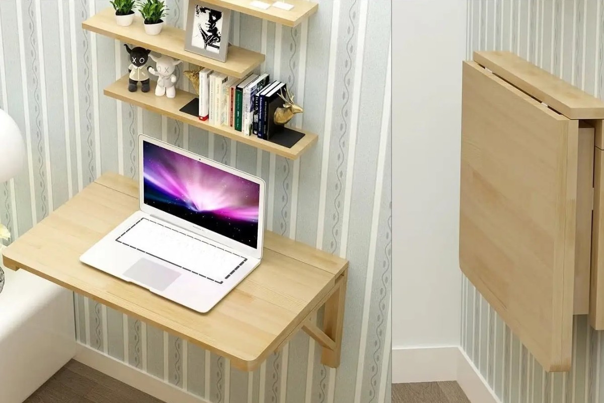 Bàn làm việc treo tường gấp gọn