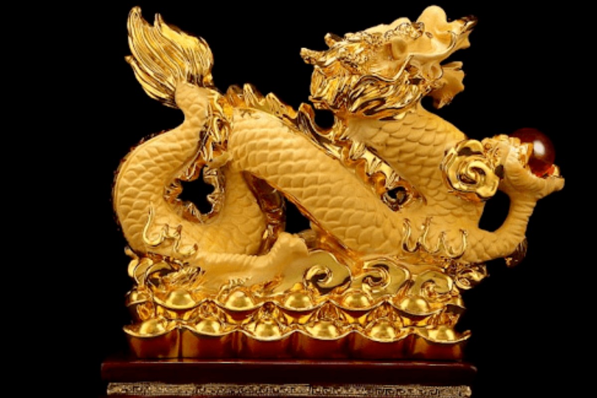 Tượng rồng để bàn làm việc văn phòng