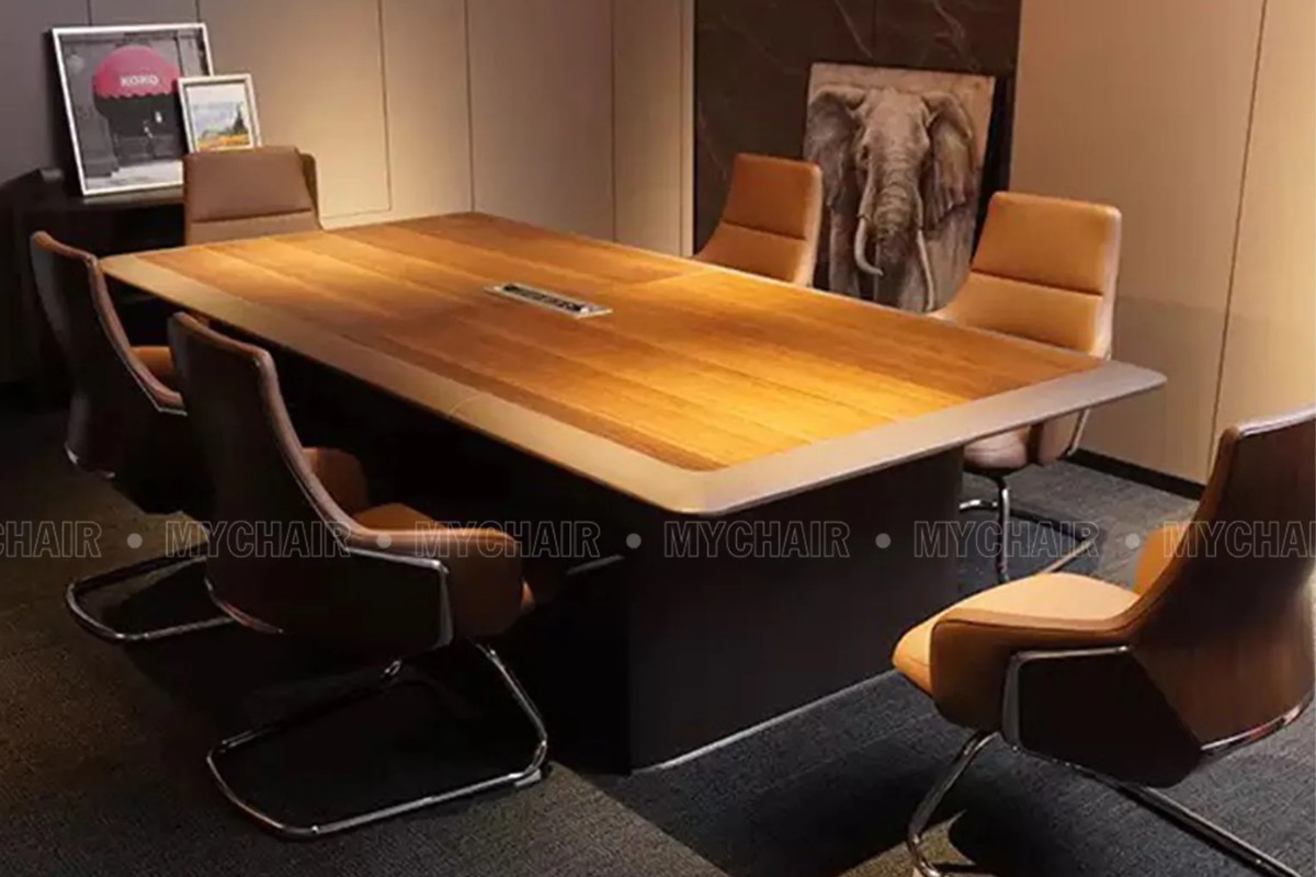 Bàn ghế gỗ phòng họp gỗ MDF cao cấp