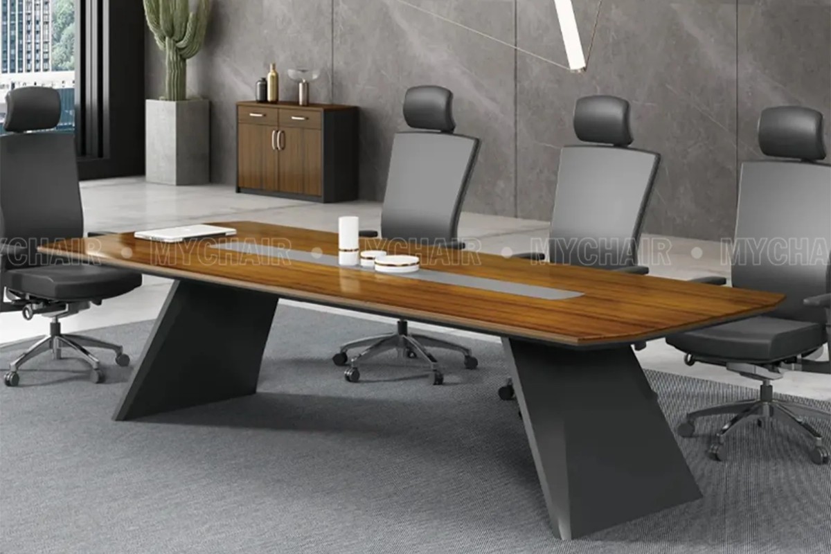 Bàn ghế gỗ phòng họp phủ Melamine cao cấp