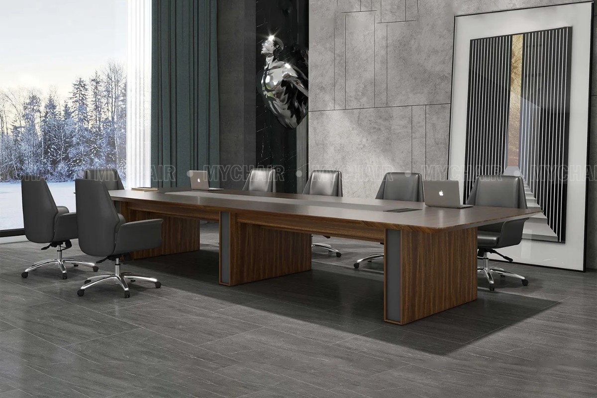 Bàn ghế gỗ phòng họp phủ Veneer cao cấp