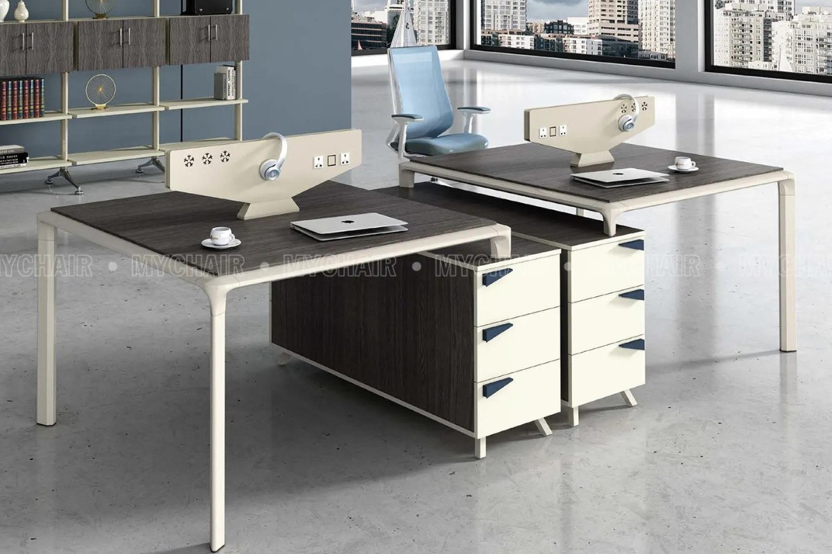 Bàn làm việc chân sắt có hộc tủ MC68E