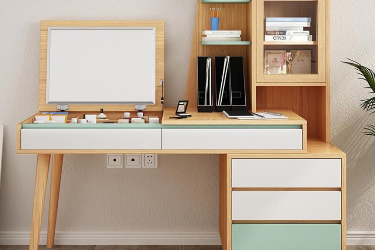 Bàn làm việc kết hợp bàn trang điểm