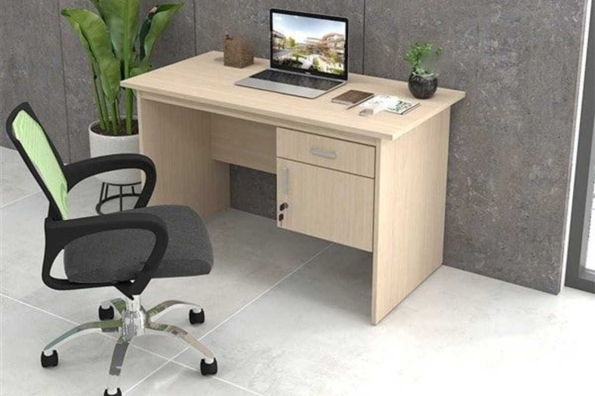 Bàn nhựa đài loan có hộc tủ