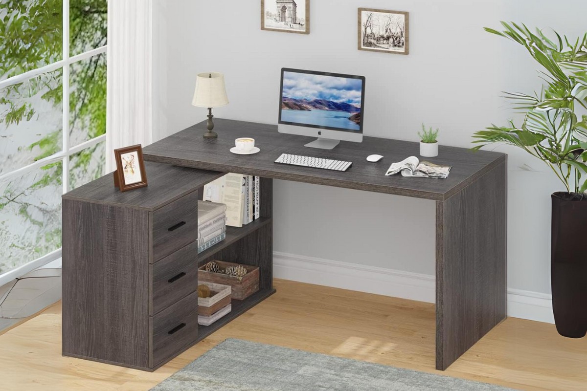 Bàn làm việc nhựa giả gỗ cao cấp sang trọng
