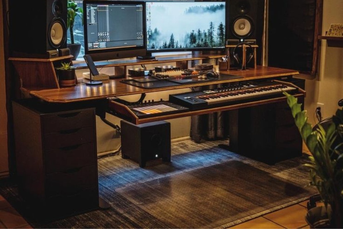 Bàn làm việc phòng thu studio