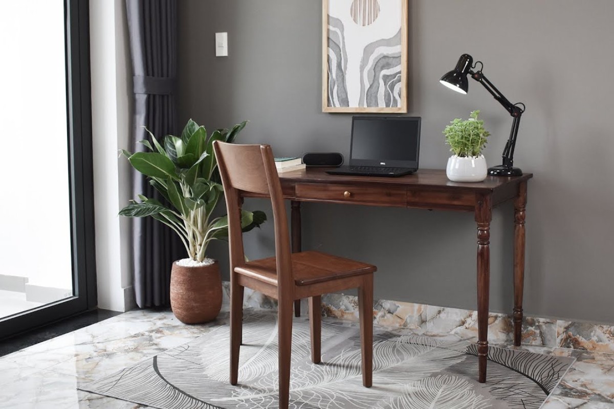 Bàn làm việc Vintage gỗ tự nhiên