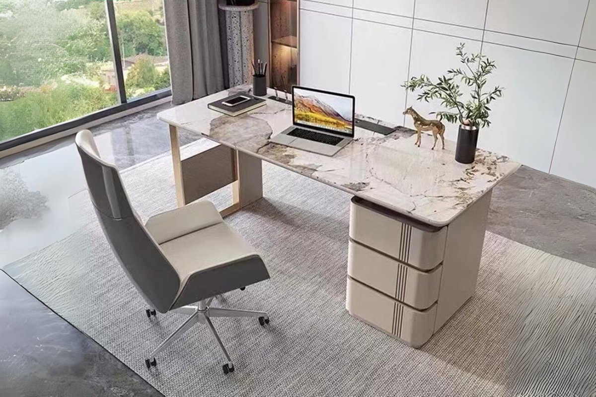 Bàn mặt đá làm việc tại nhà đẹp mắt