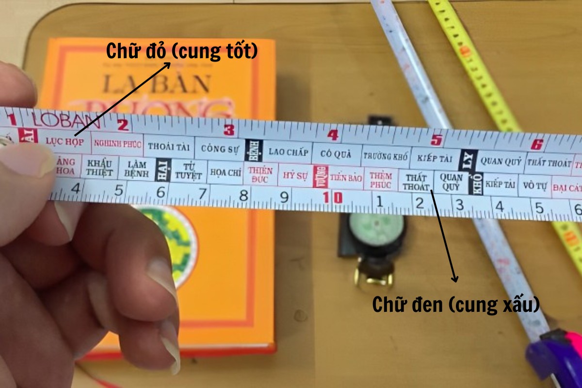 Cách sử dụng thước lỗ ban