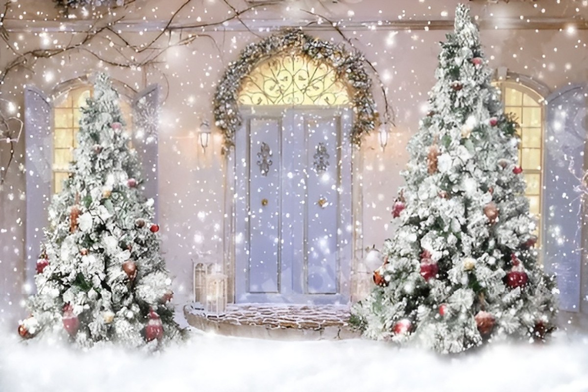 Trang trí noel văn phòng làm việc với cây thông