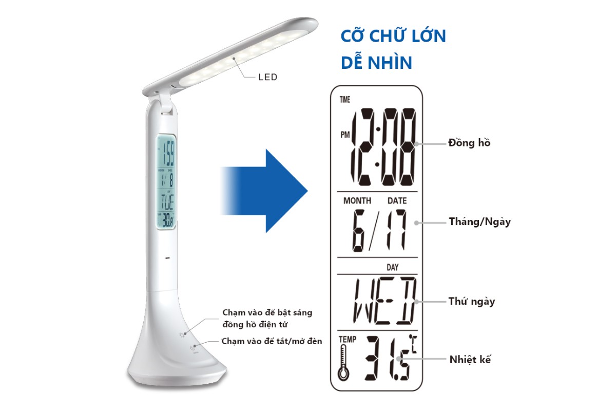 Đèn LED thông minh để bàn GST005W