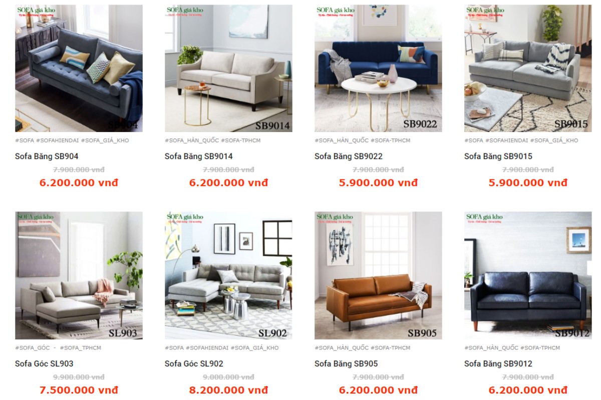 Ghế sofa giá rẻ tại Sofagiakho