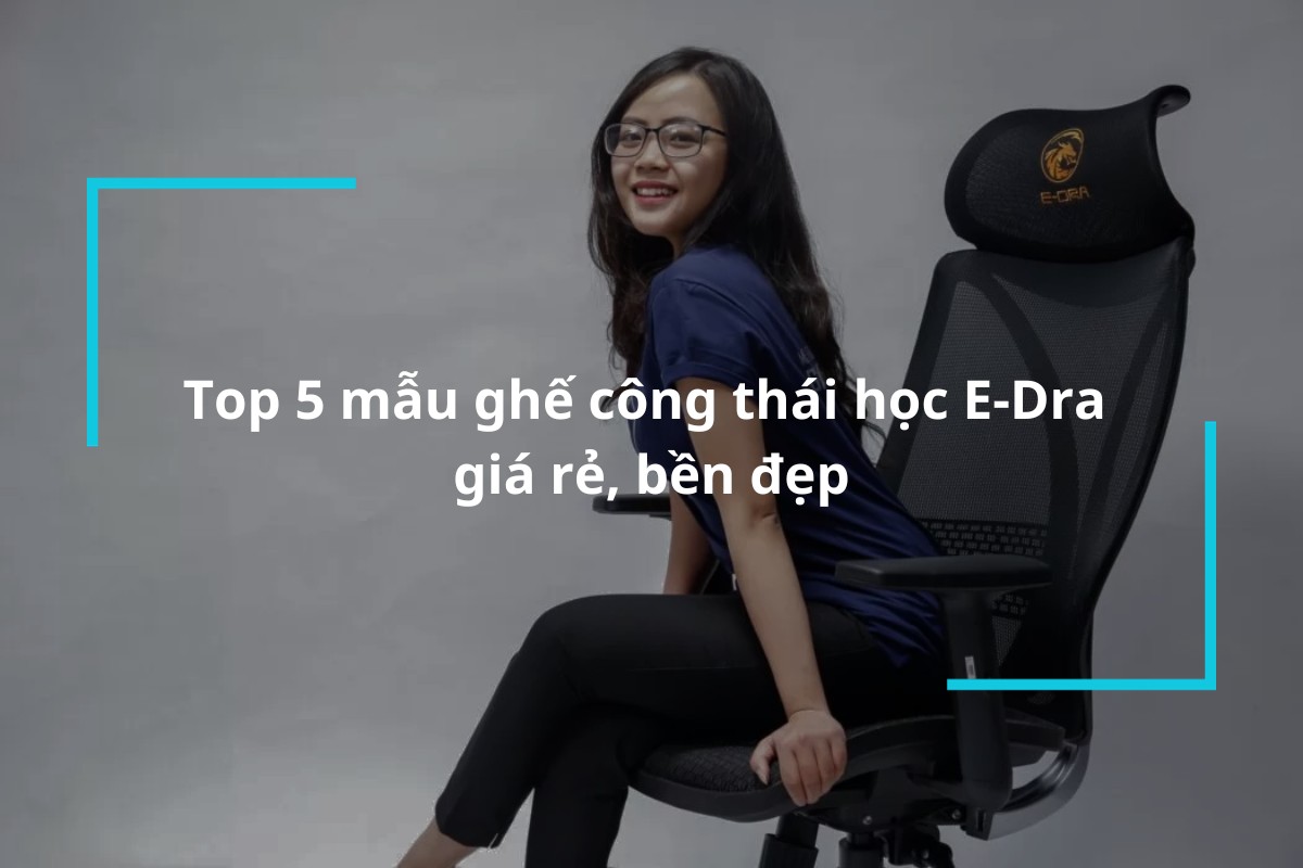 Top 5 mẫu ghế công thái học E-Dra