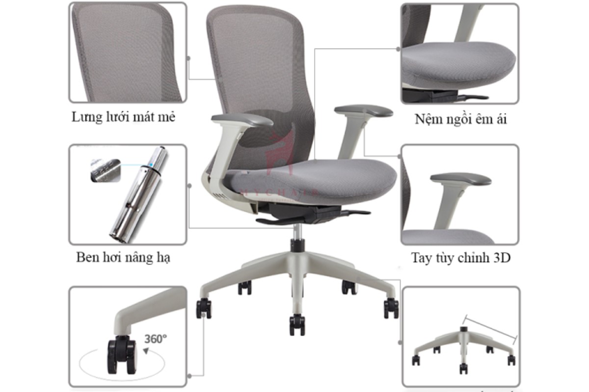 Thiết kế ghế công thái học
