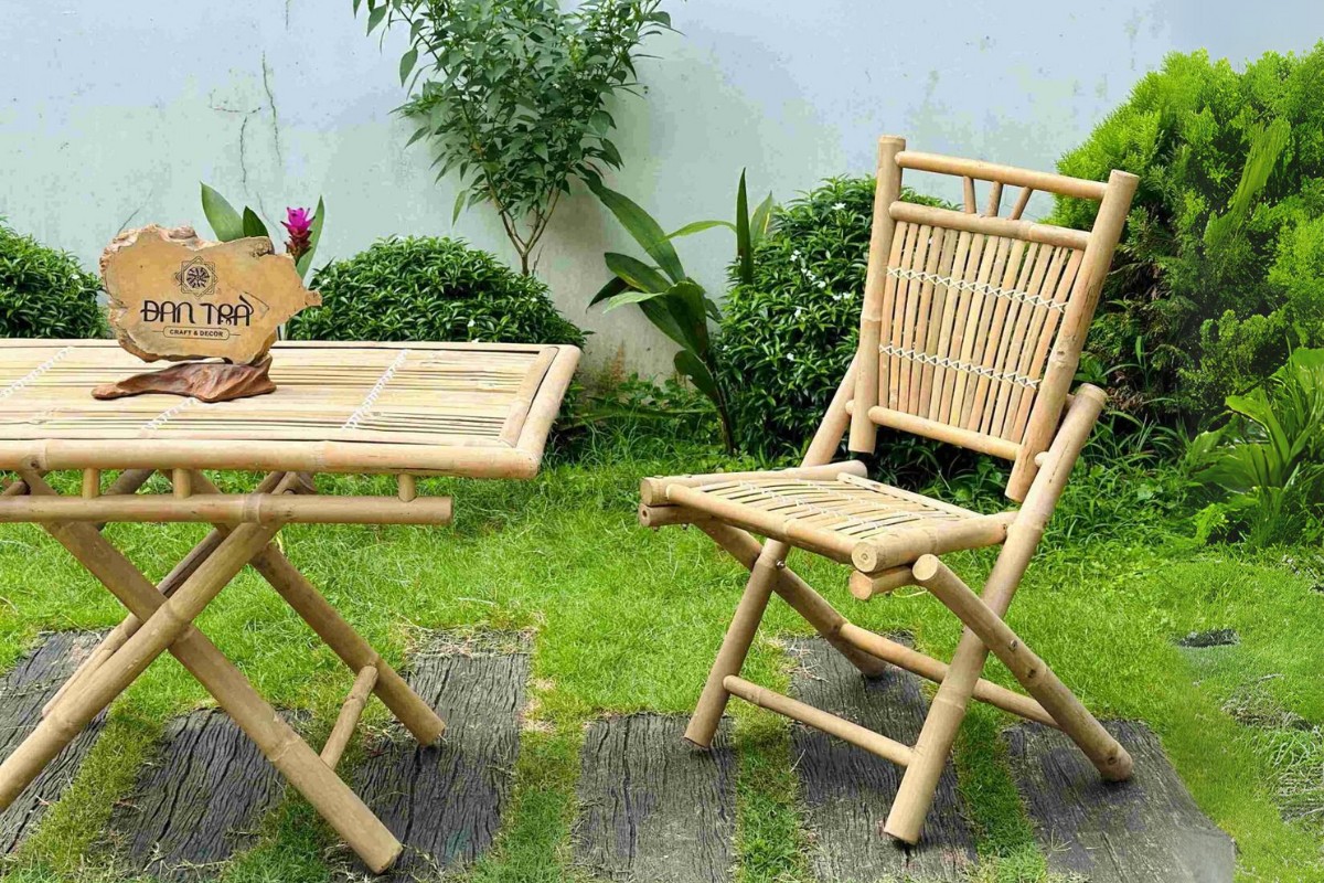 Ghế tre thư giãn xếp gọn