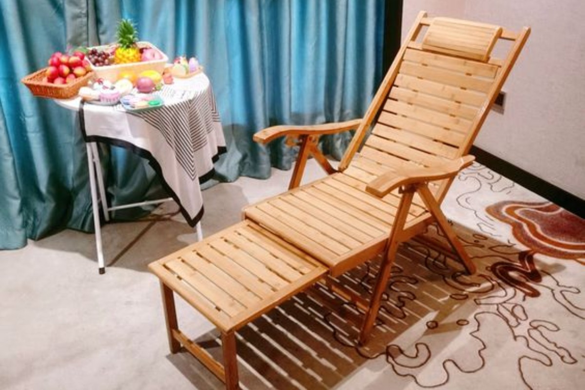 Ghế tre thư giãn dạng giường gấp