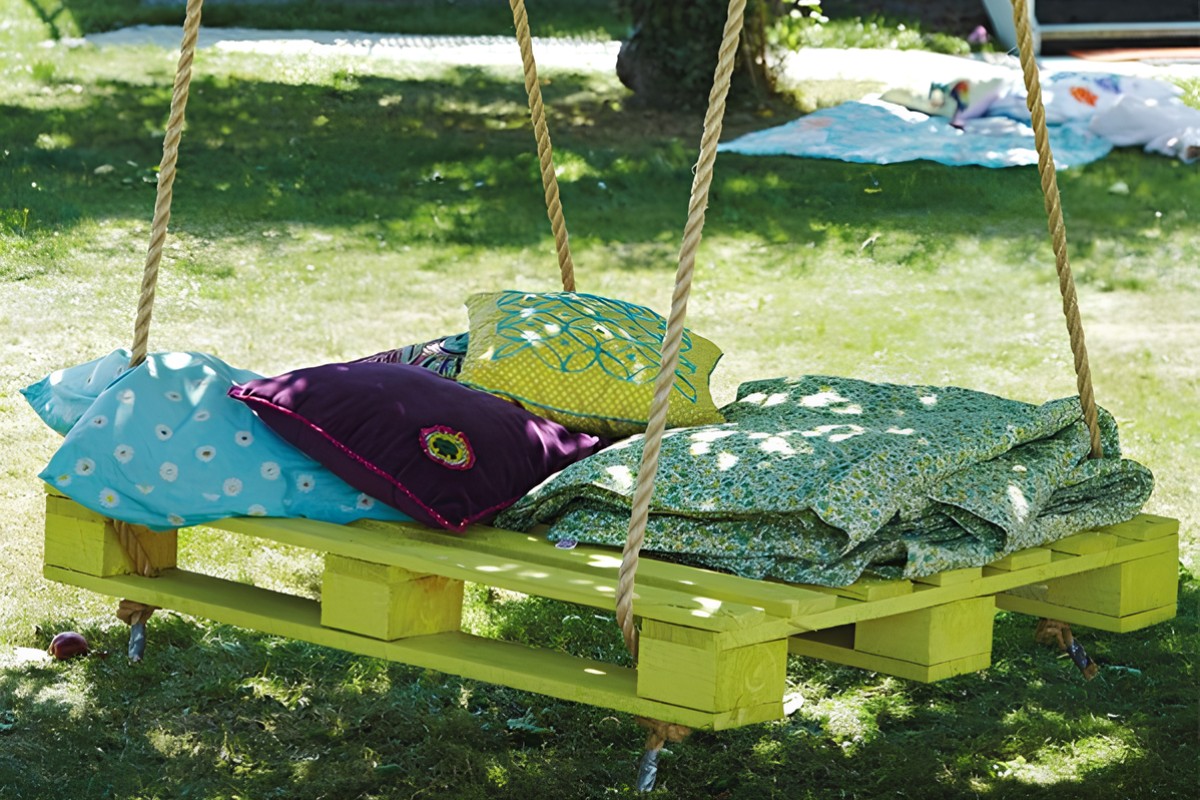 Mẫu ghế treo pallet gỗ đẹp