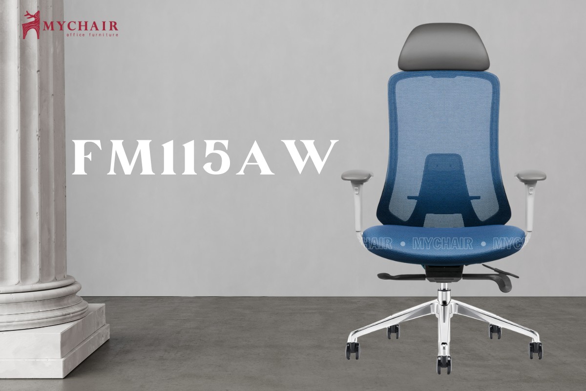 Ghế tựa đầu lưới nỉ cao cấp MyChair FM115AW