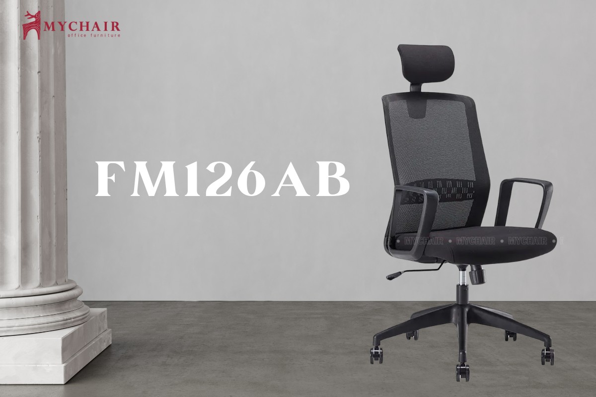 Ghế văn phòng có tựa đầu cao cấp nhập khẩu MyChair FM126AB