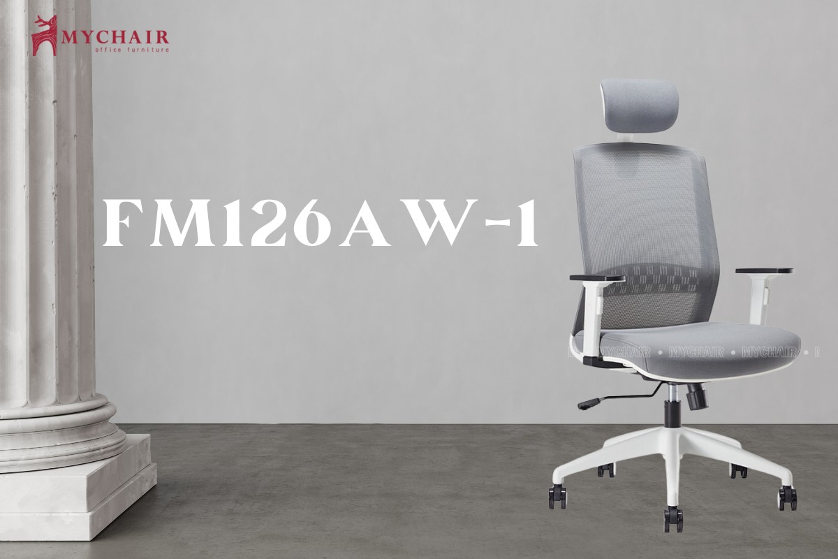 Ghế văn phòng tựa đầu cao cấp nhập khẩu MyChair FM126AW-1