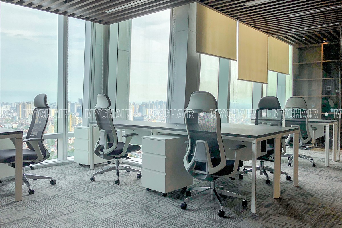 Ghế văn phòng có tựa đầu lưới