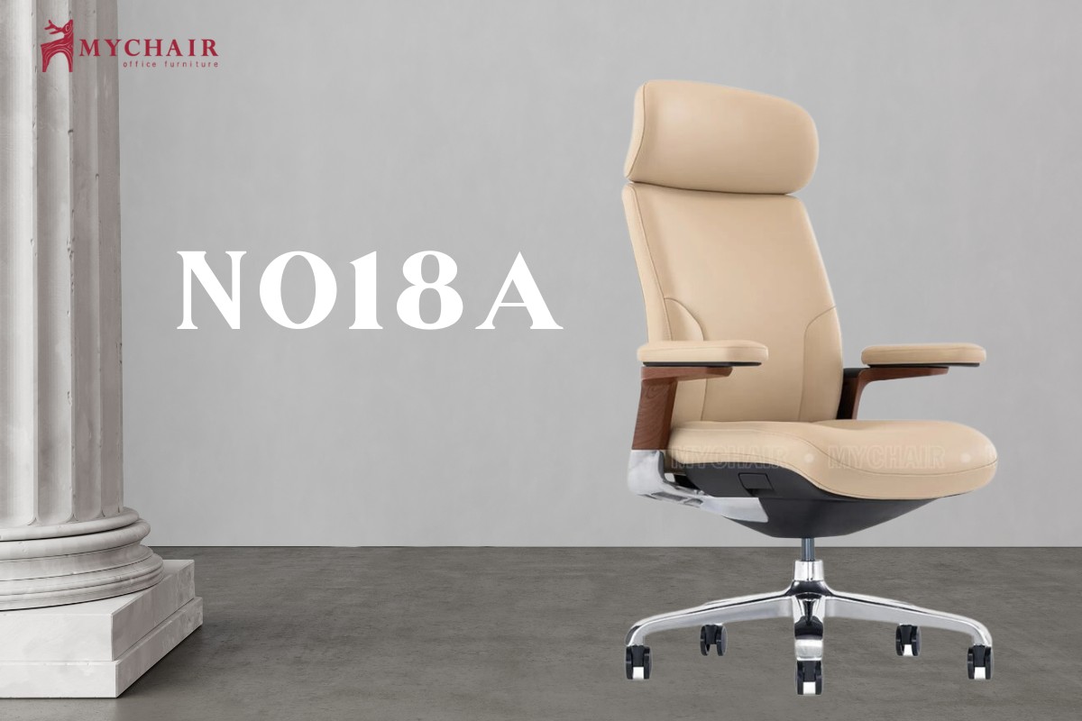Ghế văn phòng tựa đầu cao cấp nhập khẩu MyChair NO18A