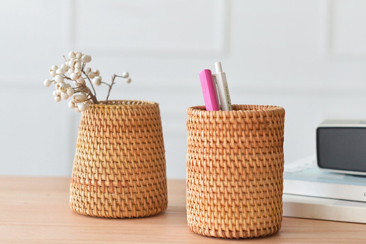 Hộp bút handmade trang trí bàn làm việc