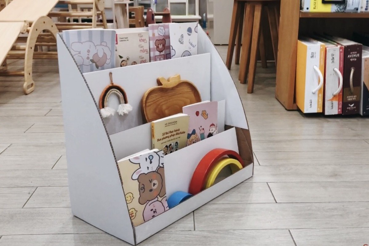 Kệ sách handmade trang trí bàn làm việc