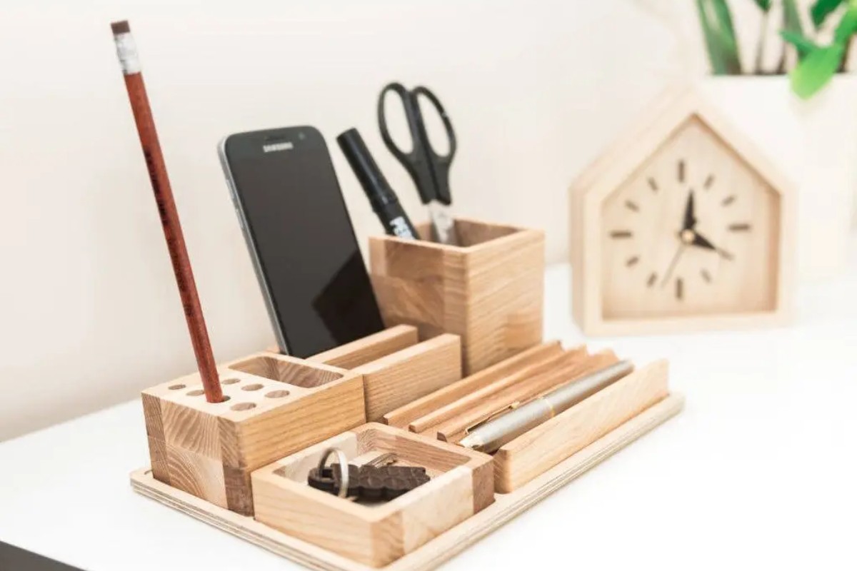 Khay đựng đồ handmade trang trí bàn làm việc