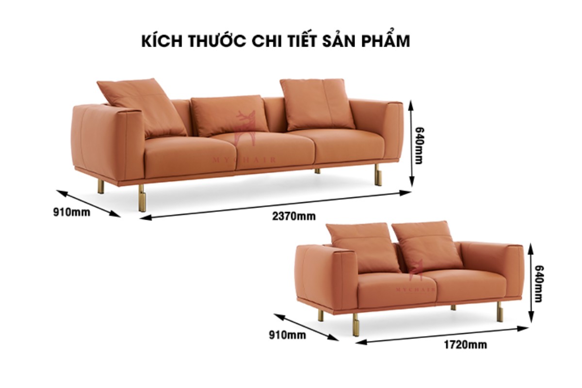 Kích thước sofa văn phòng
