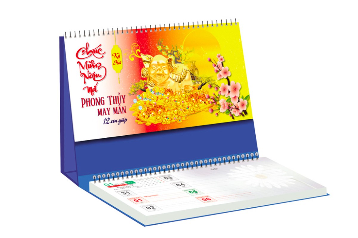 Lịch phong thủy để bàn làm việc sáng tạo