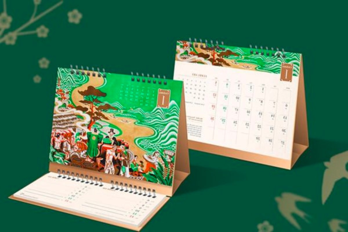 Lịch phong thủy để bàn làm việc văn phòng