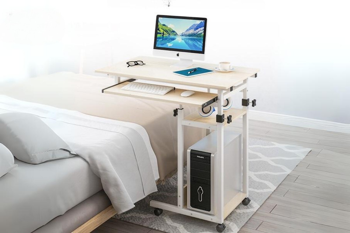 Bàn làm việc để giường nâng hạ