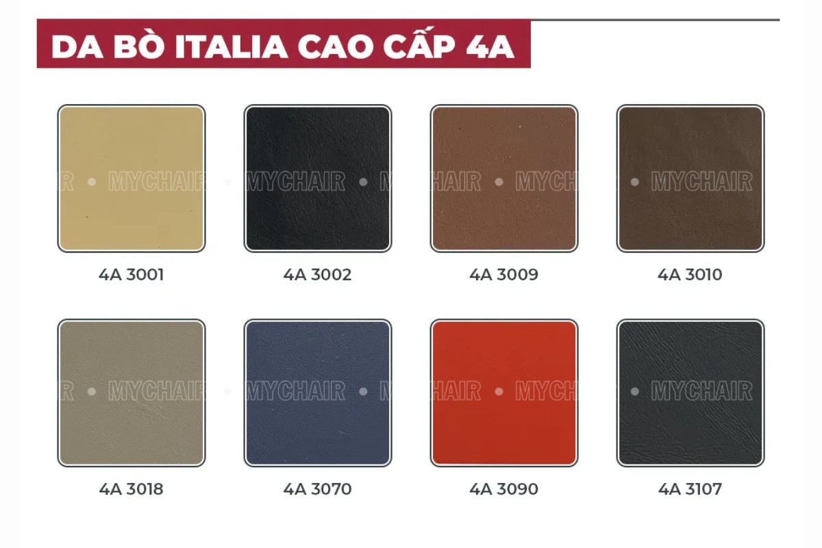 Màu da bò Italia cao cấp 4A