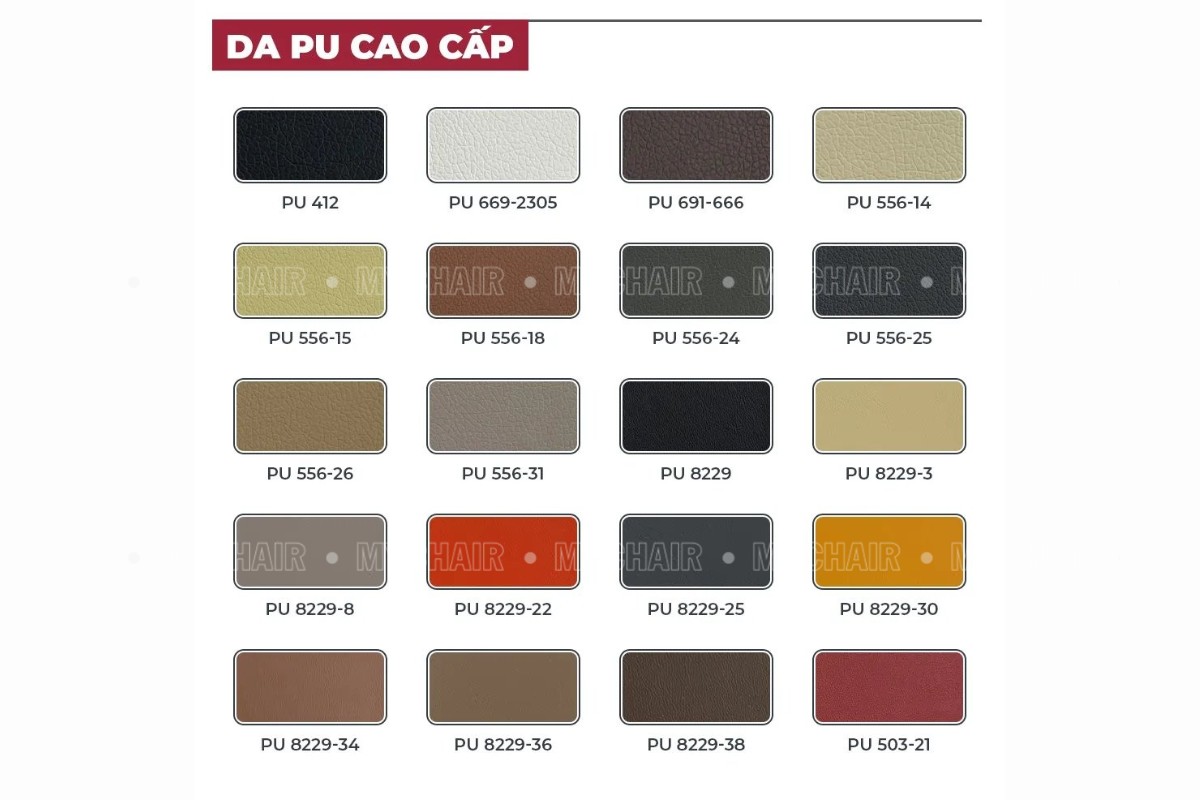 Màu da PU cao cấp