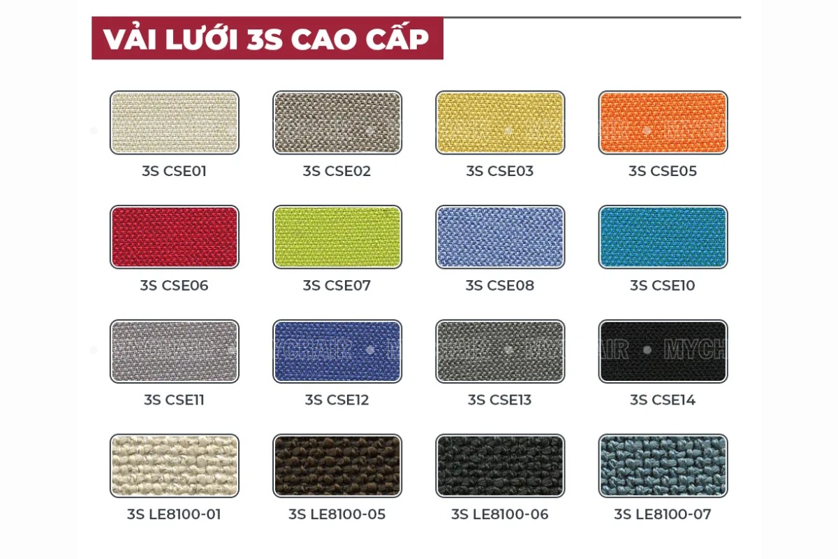 Màu vải lưới 3s cao cấp