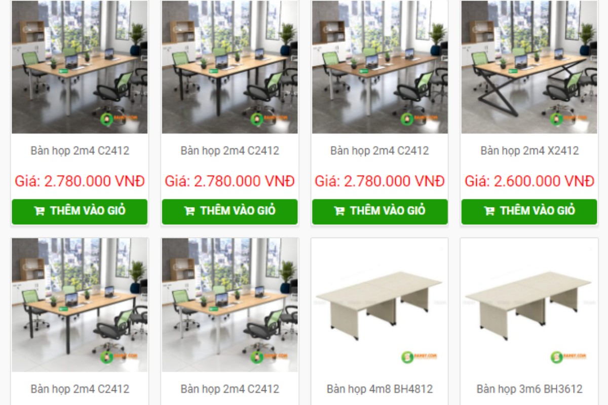 Nội thất Ba Huy chuyên cung cấp bàn họp giá rẻ tại Hà Nội