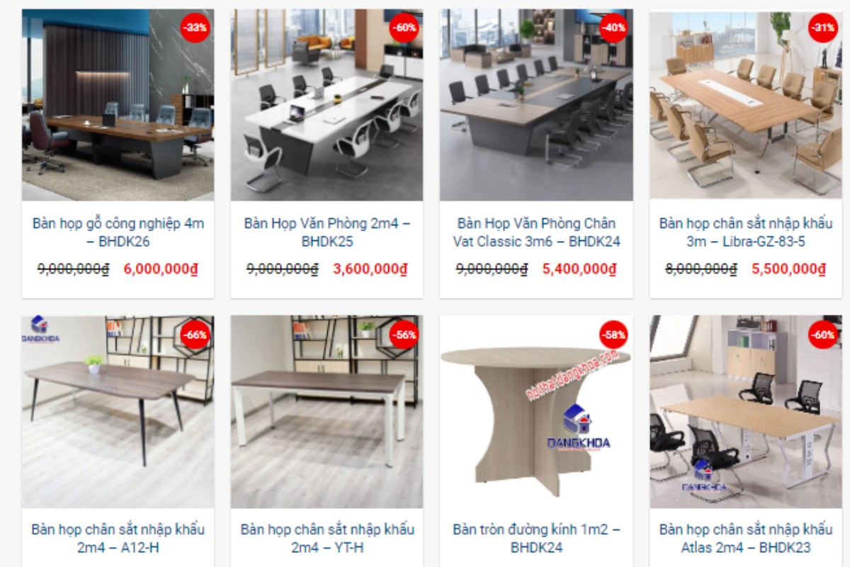 Nội thất Đăng Khoa cung cấp bàn họp giá rẻ Hà Nội