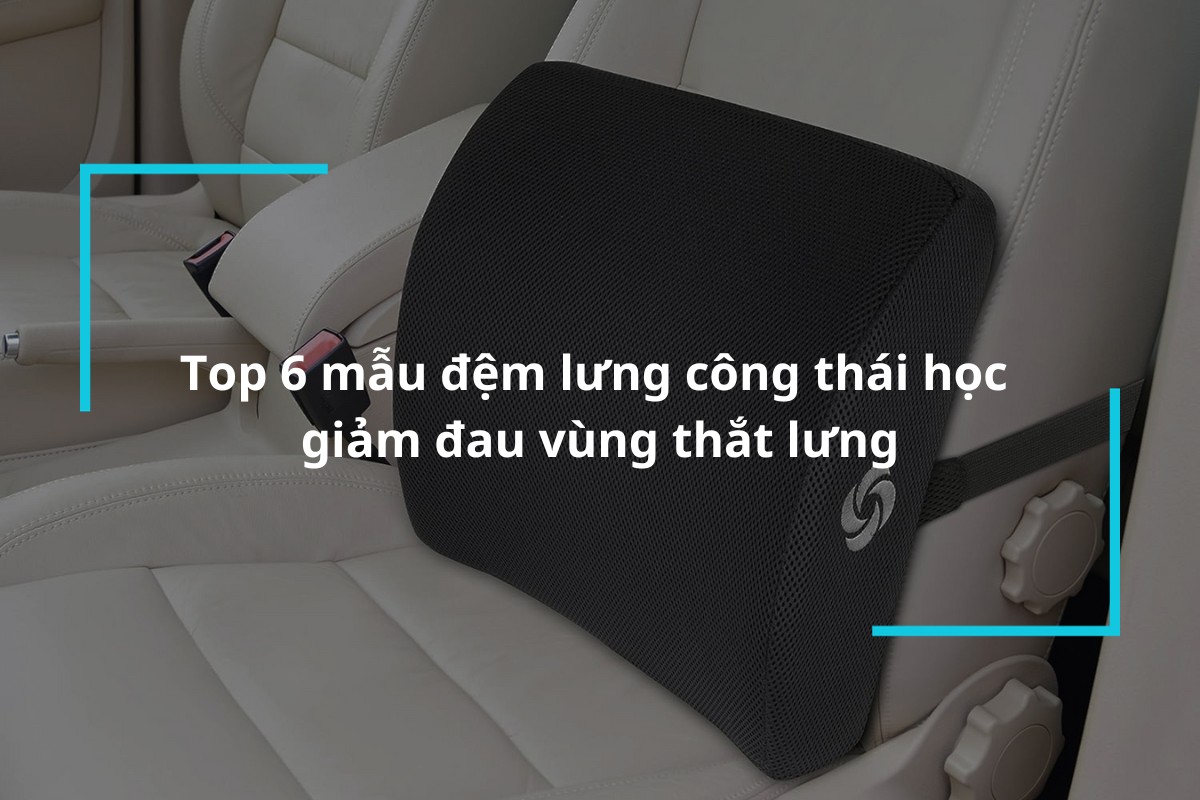 Top 6 mẫu đệm lưng công thái học chất lượng