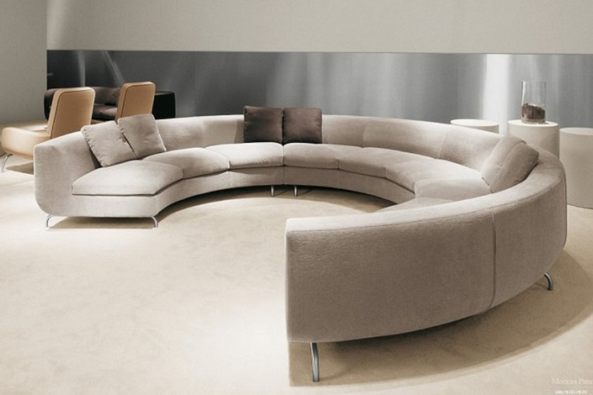 Ghế sofa tròn dài cong nửa vòng cung