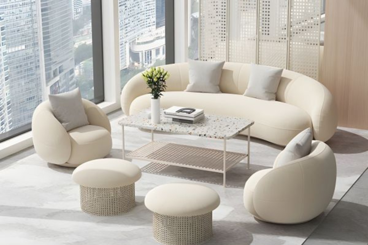 Không gian phù hợp với sofa tròn