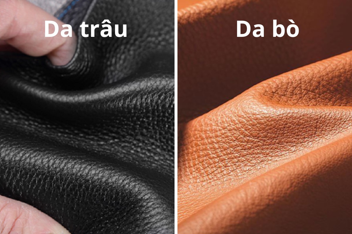 Cách phân biệt da bò và da trâu được sử dụng làm sofa