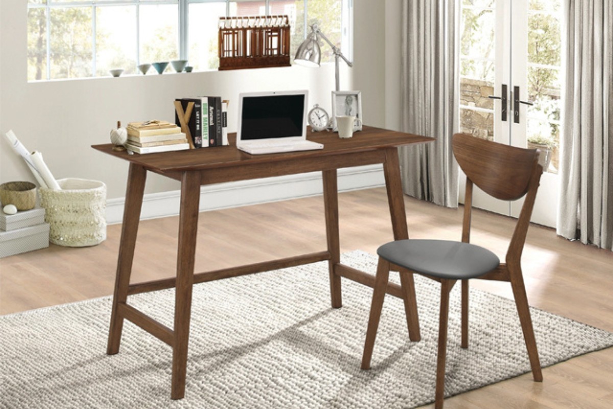 Bàn làm việc chữ I gỗ tự nhiên