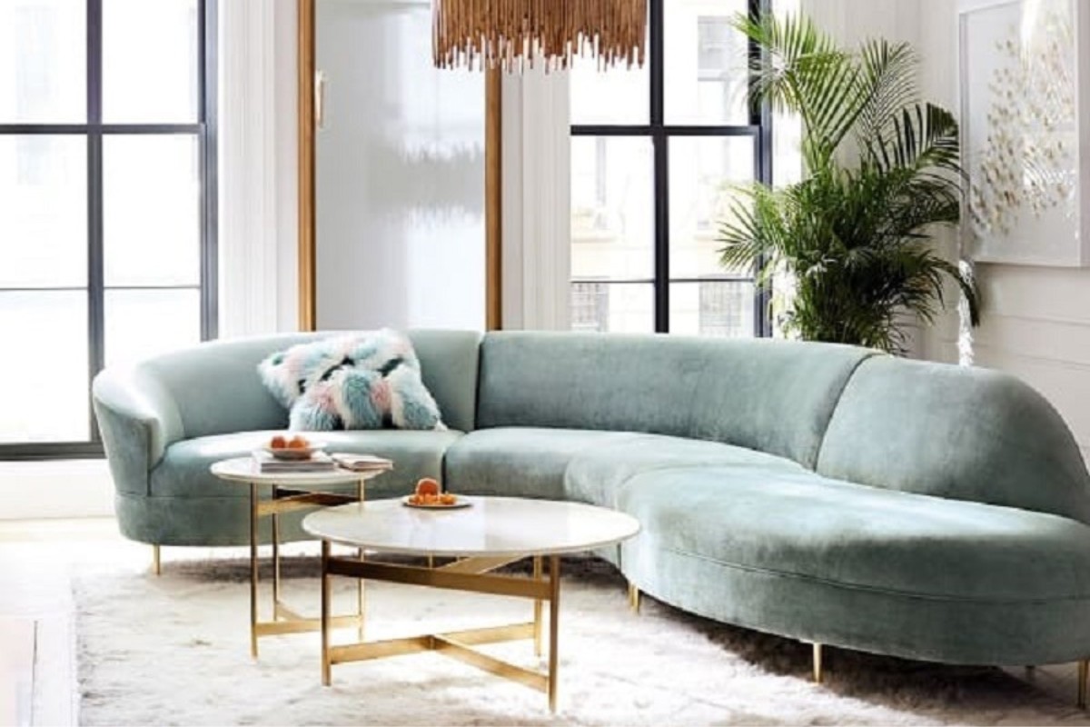 Sofa cong 2 ghế tiện lợi