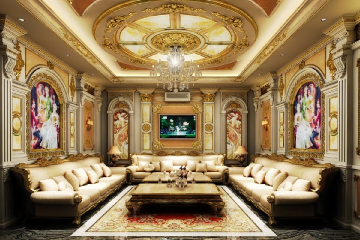 Sofa phòng karaoke phong cách cổ điển