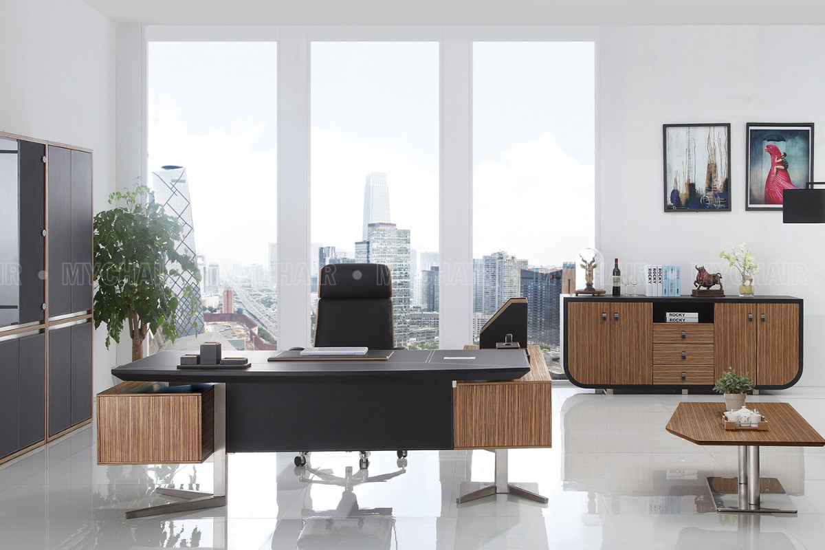Bàn giám đốc gỗ MDF WD01