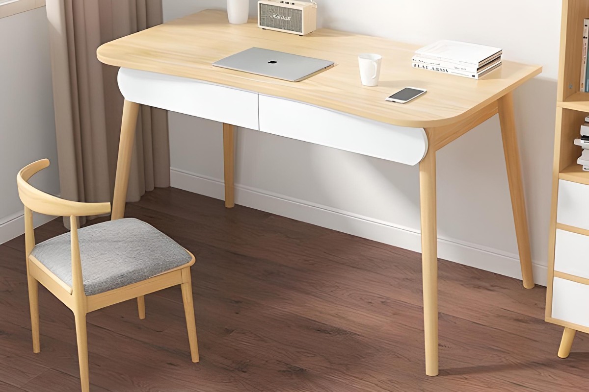 Bàn làm việc gỗ kiểu Hàn Quốc đẹp mắt